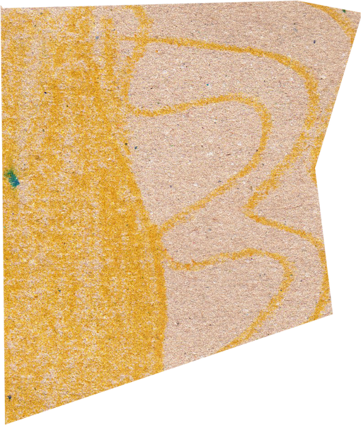 Cutout Scanned Paper Artifact with Scribbles